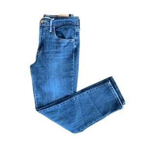 Levi Strauss 724 High Rise Straight Leg Jeans Women Size 28 Classic Blue Denim